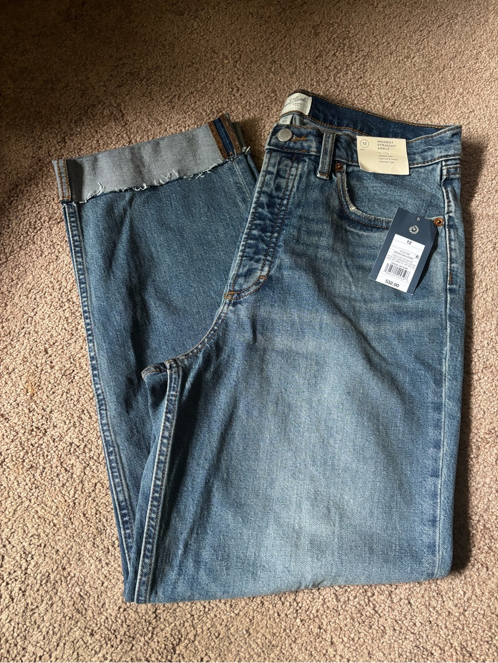 Women’s Denim Jeans - highest Straight ankle